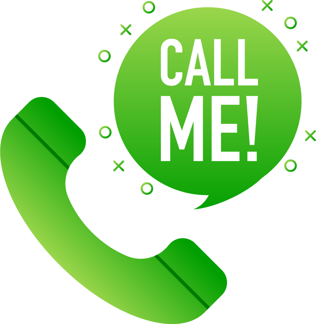 Call me concept with phone icon. Abstract art background vec